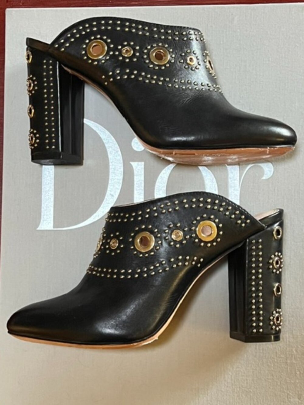 Rachel Zoe Ramona Embellished Mules EUC Sz 6.5